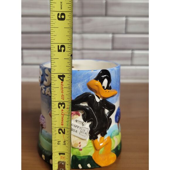 1989 Looney Tunes Daffy Duck Coffee Mug - Picture 8 of 10